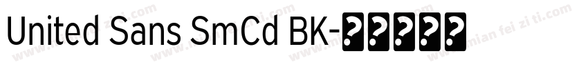 United Sans SmCd BK字体转换